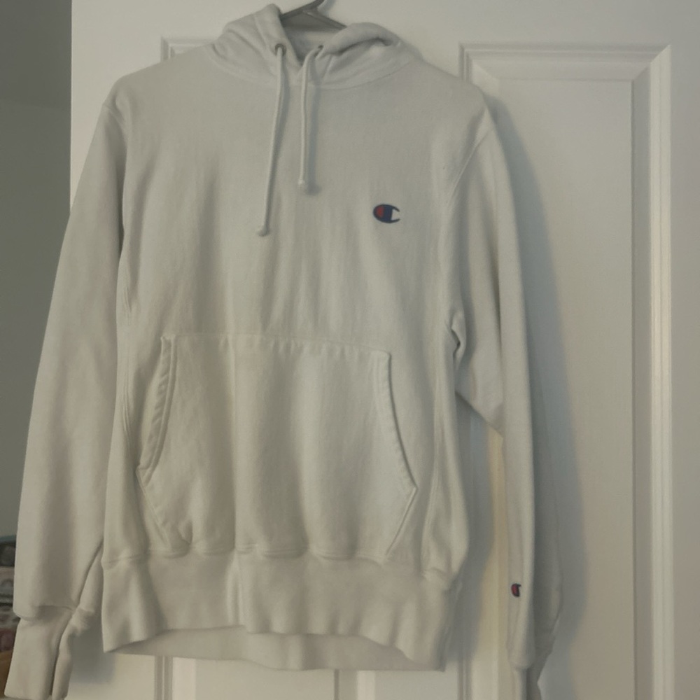 White Champion Reverse Weave Hoodie - image 1